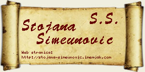 Stojana Simeunović vizit kartica